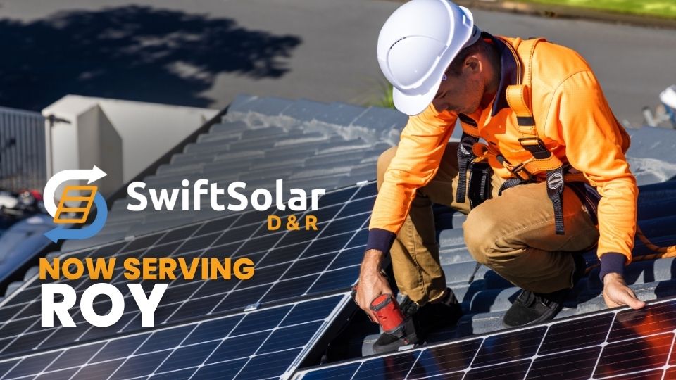 Solar Panel Removal and Reinstallation in Roy