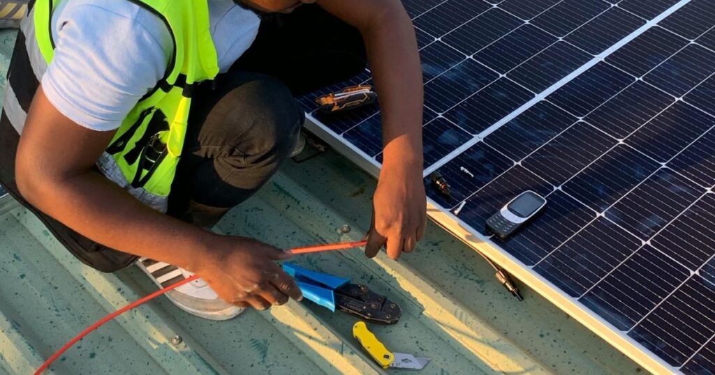 hire specialist for solar panel removal